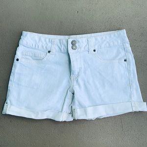 WHITE MUDD STRETCH SHORTS